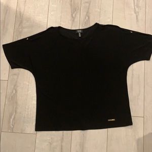 Airy cold  shoulder black top. New w/o tags.